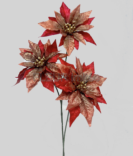 Poinsettia x3 86//21cm 16/64