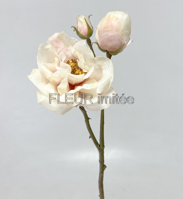 Větev růže x2 60cm RealTouch 24/120