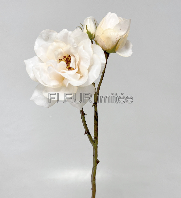 Větev růže x2 60cm RealTouch 24/120