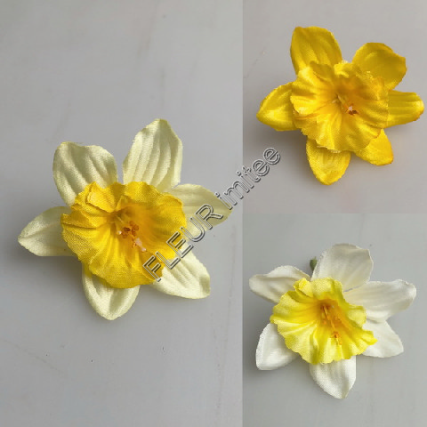 Květ narcis 6cm  sada48   1/100