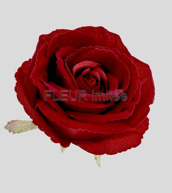 Květ růže 10cm velvet 12/240