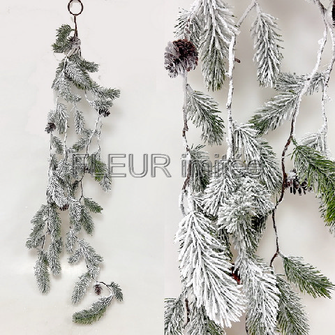 Girlanda chvojí 125cm zasněž.6/36